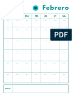 Calendarios mensuales y planificador
