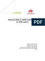 Infrared Diode LASER Stabilization by PID Control