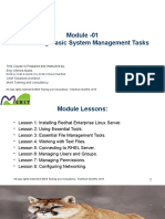 Module - 01 Performing Basic System Management Tasks: This Course Is Prepared and Instructed by