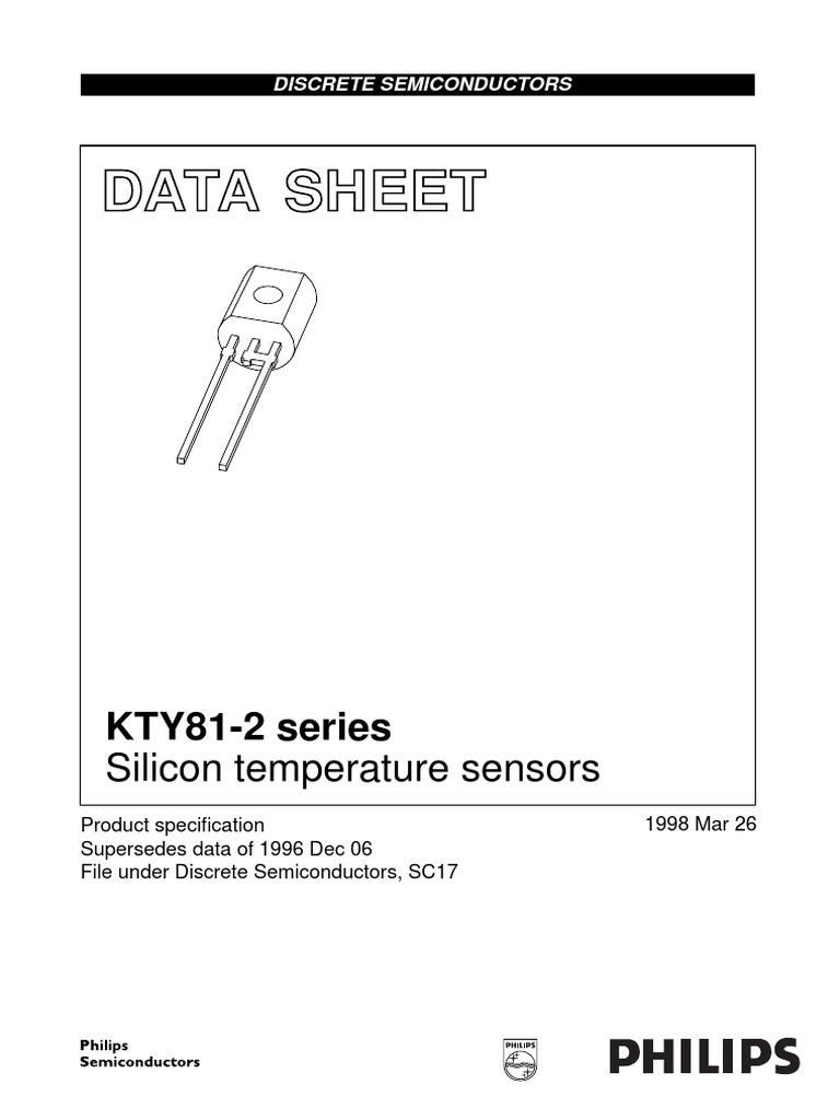KTY81 - 210 Sensor de Temperatura | PDF | Sensor | Silicon