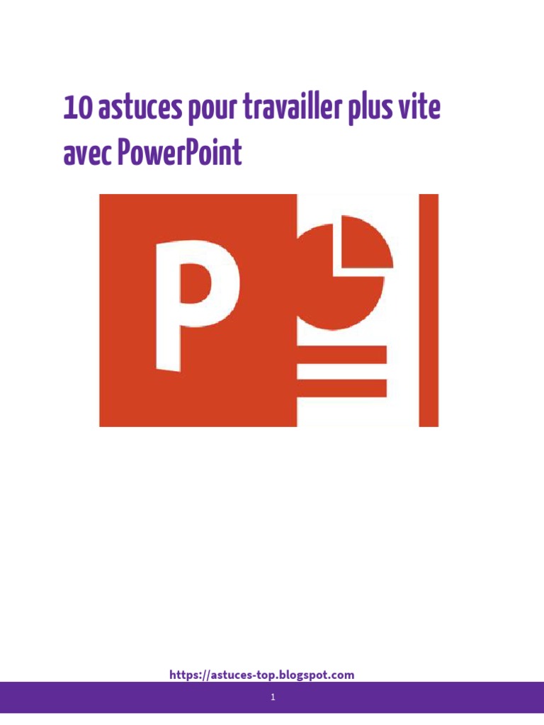Astuces pour optimiser PowerPoint | PDF | Microsoft Powerpoint ...