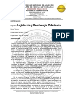 Legislacion y Deontologia Veterinaria