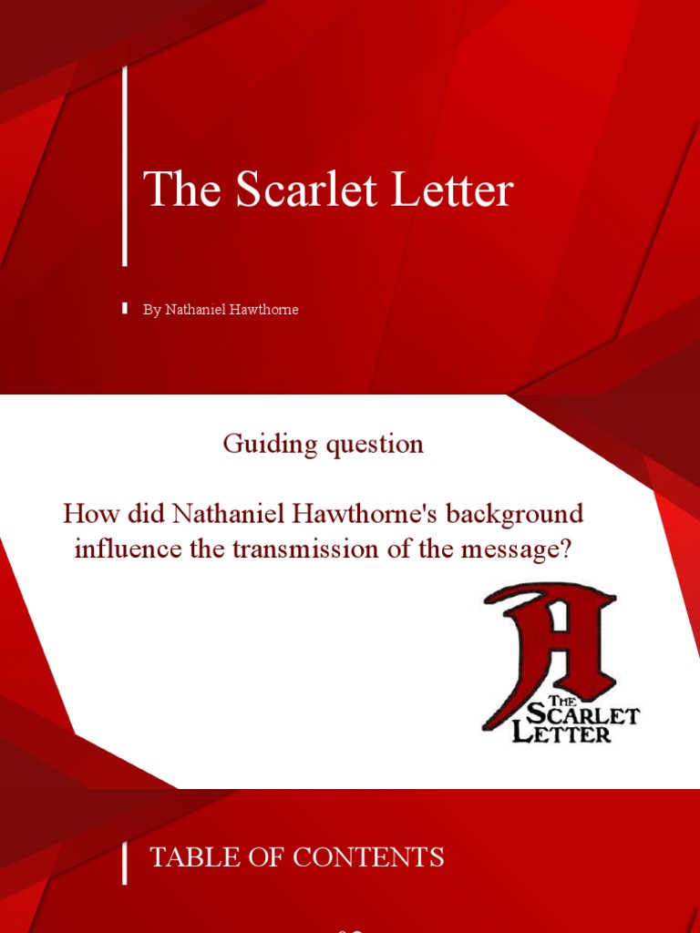 The Scarlet Letter PDF The Scarlet Letter Nathaniel Hawthorne
