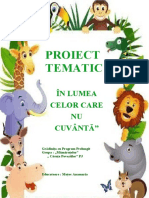 Proiect Tematic Animale Mari Si Mici Cunoscute de Pitici