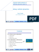 Railway Vehicle Dynamics: Computer-Aided Analysis of Multibody Dynamics (Part 2)