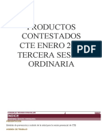 Productos Contestados 3ra. Sesion CTE Enero 2022