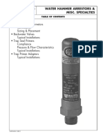 Water Hammer Arrestors & Misc. Specialties: S-WD-WH-1 0812