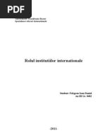 Download Rolul institutiilor internationale by Fid Dani SN55937650 doc pdf