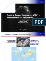 Particle Image Velocimetry (PIV) - Fundamentals & Applications