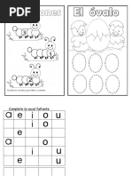Actividades para la Vocal I en Preescolar | PDF | Arte