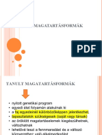 02 - Etologia - Tanult Magatartásformák1