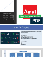 Supply Chain Strategy of Amul: Presented by Group 24