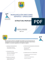 Reestructuración Deportes y Operaciones CCC