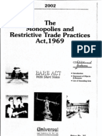The Monopolies and Restrictive Trade Practices Act 1969