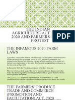 The Indian Agriculture Act 2020 and Farmers Protest
