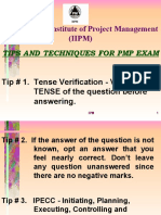 International Institute of Project Management (IIPM) : Tips and Techniques For PMP Exam
