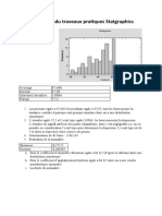 Compte Rendu Traveaux Pratiques Statgraphics