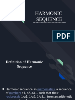 Harmonic Sequence: Presented by Rina Tabag and Angelica Ponce