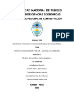 Grupo N°02 - Proyecto de Inversión Pública de Naturaleza Creación