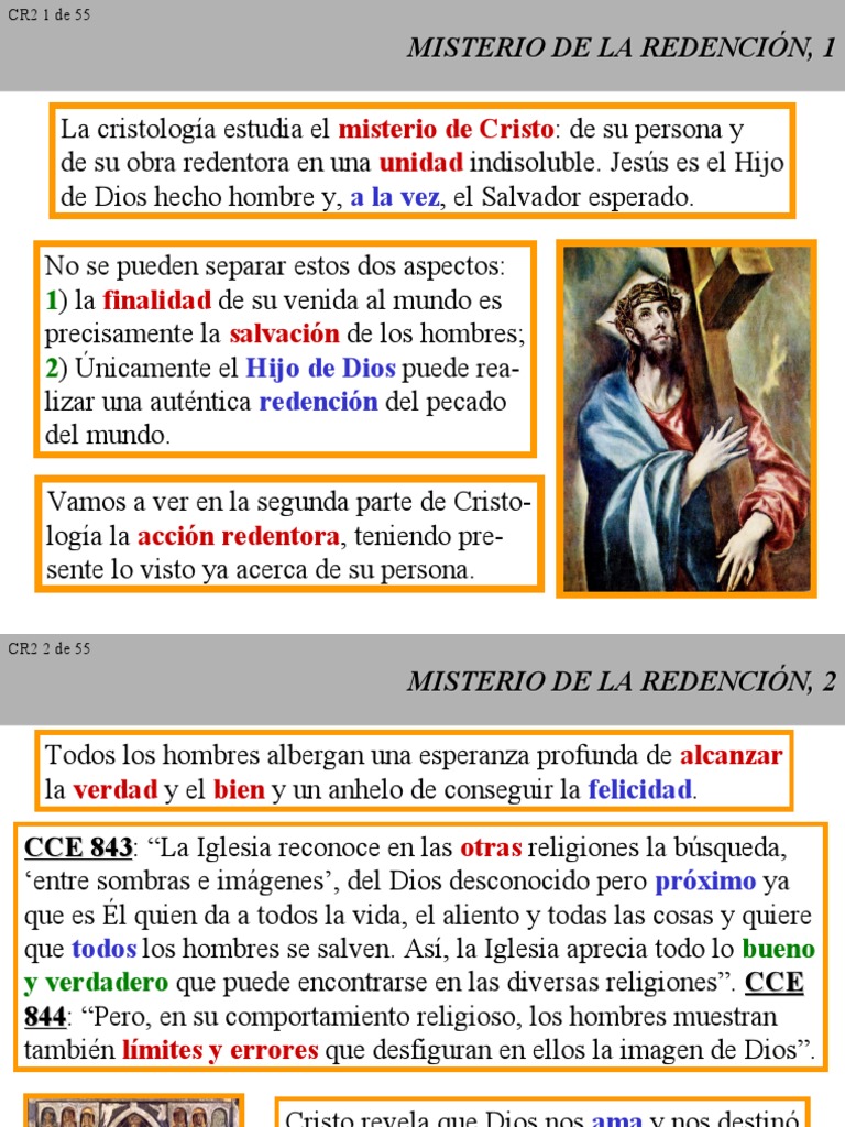 El Misterio de la Redención en Cristo | PDF | Salvación | Pecado