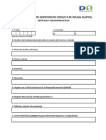 142 Formulario Guia de Inspeccion de Servicio Consulta de Cirugia Plastica Estetica y Reconstructiva