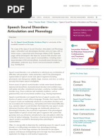 Speech Sound Disorders-Articulation and Phonology