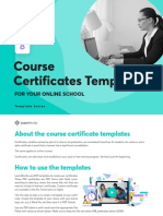 Course Certificates Templates: For Your Online School