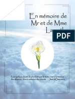 Livre - en Mémoire de MR Et de Mme Lamothe