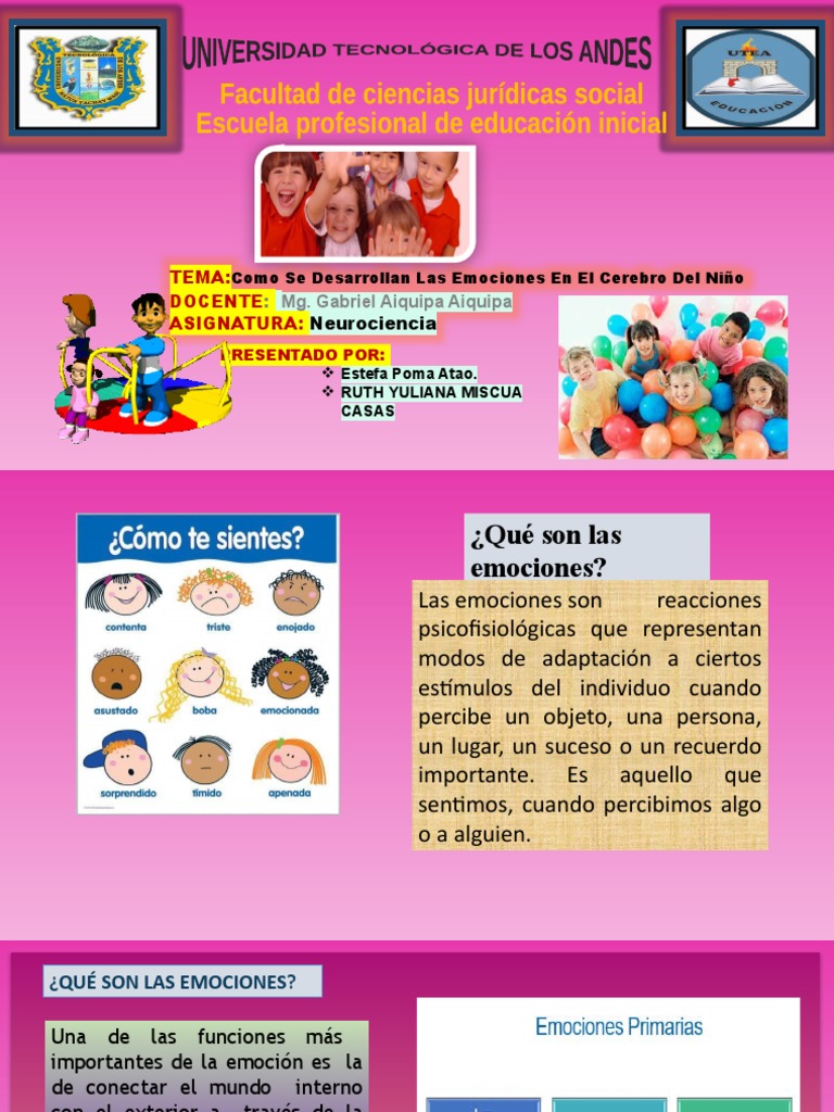 Desarrollo de Las Emociones en El Cerebro Del Niño | PDF | Las ...