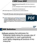 Evolution of ERP from MRP Systems