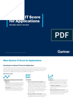 Gartner It Score For Applications Sample Excerpt