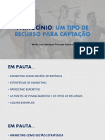 2018 Palestra Patrocínio e Captação de Recursos