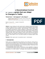 Adaptive Traffic Signal Control Using Virtual Impulses