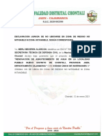 Declaracion Jurada - Pueblo Nuevo