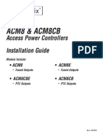 Acm8 & Acm8Cb: Access Power Controllers Installation Guide