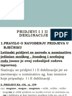 10.pridjevi I I II Deklinacije