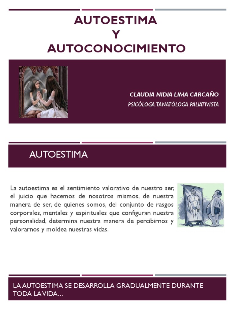 Autoestima y Autoconocimiento: Claves y Estereotipos | PDF | Autoestima ...