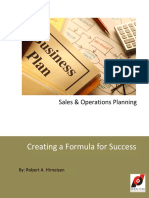 Creating A Formula For Success: Sales & Operations Planning