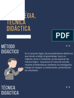 Método, Estrategia, Técnica Didáctica