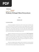 Hukum Sebagai Ilmu Kenyataan