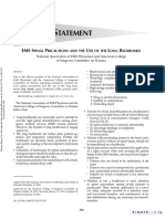 POSITION EMS Spinal Precautions and The Use of The Long Backboard