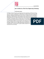 Laboratory Measurement Activities in A First-Year Engineering Technology Class