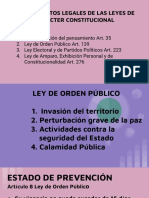 Fundamentos Legales y Ley de Orden Público