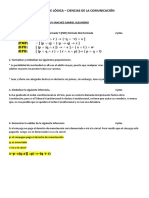 Examen de Lógica - CC de La Comunicacion 2022