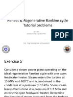 Reheat & Regenerative Rankine Cycle Tutorial Problems: Dr. Taib Iskandar Mohamad