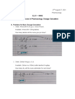 Nursing Pharmacology Dosage Calculations