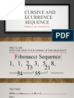 3 Recursive and Recurrence Sequence 2
