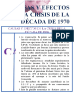 Causas y Efectos de La Crisis de La Década de 1970