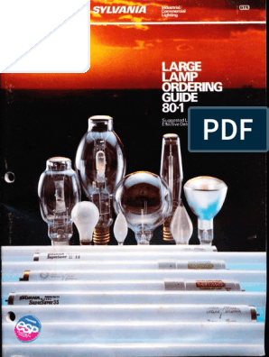 Sylvania 1980 Large Lamp Ordering Guide | PDF | Fluorescent Lamp 