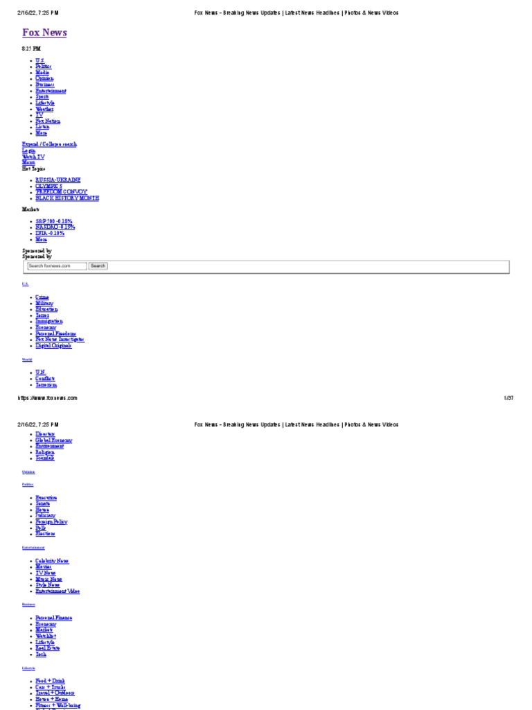 FOX NEWS BREAKING NEWS ARTICLES visual data 2